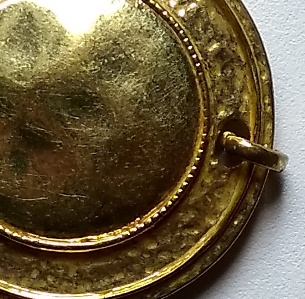✨ HOST PICK ✨ Textured Gold-Tone Circular Pendant